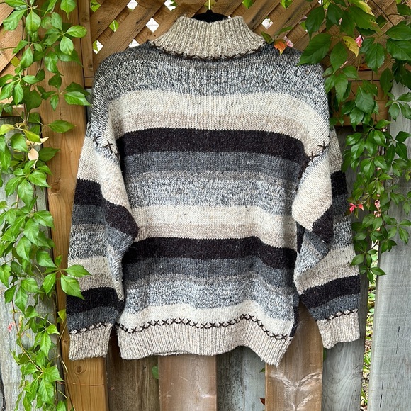 Vintage Patchwork Knit Sweater - Picture 7 of 8